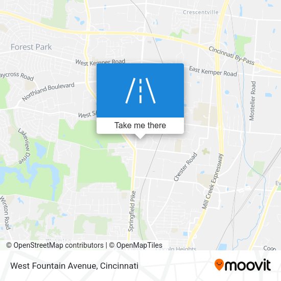 West Fountain Avenue map