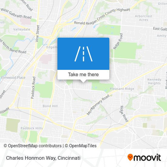 Charles Honmon Way map