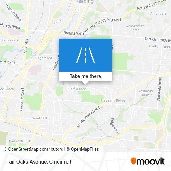 Mapa de Fair Oaks Avenue