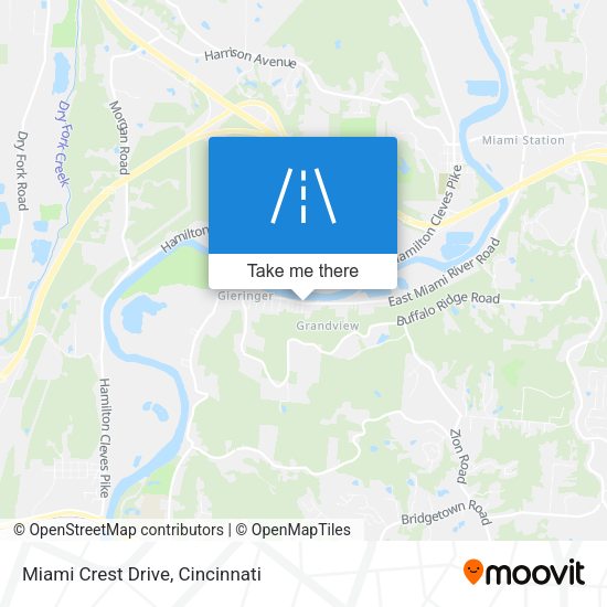 Miami Crest Drive map