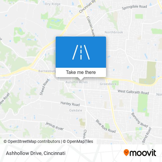 Ashhollow Drive map
