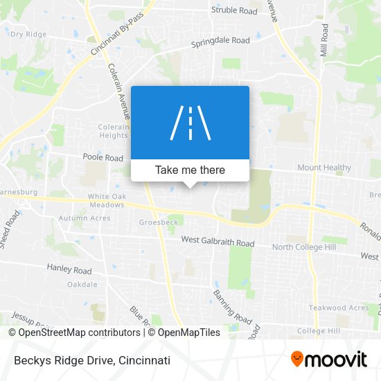 Beckys Ridge Drive map