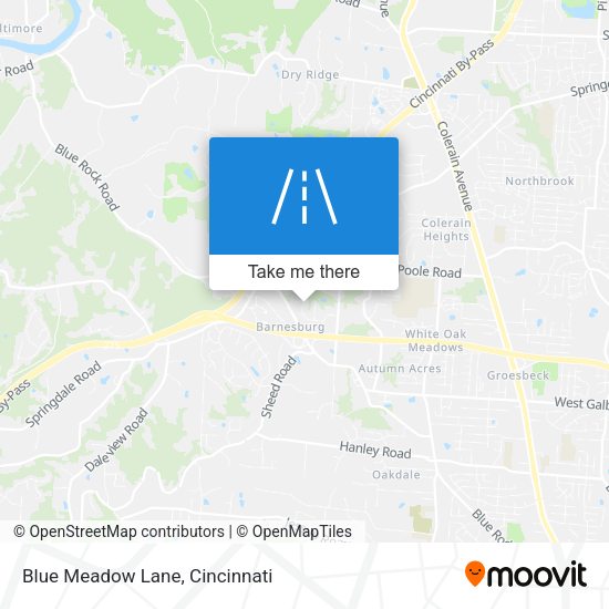 Blue Meadow Lane map