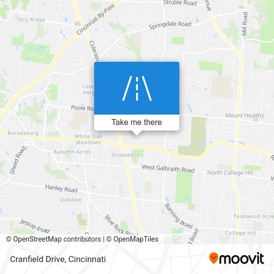Cranfield Drive map
