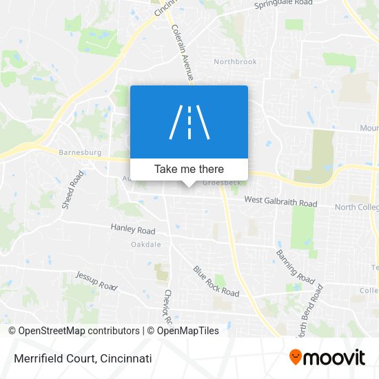 Mapa de Merrifield Court