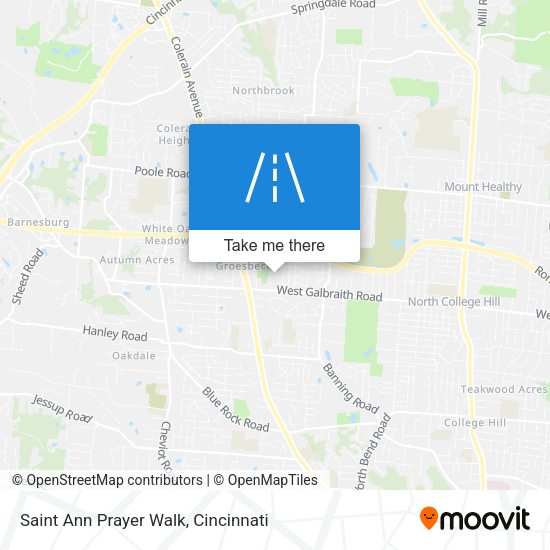 Saint Ann Prayer Walk map
