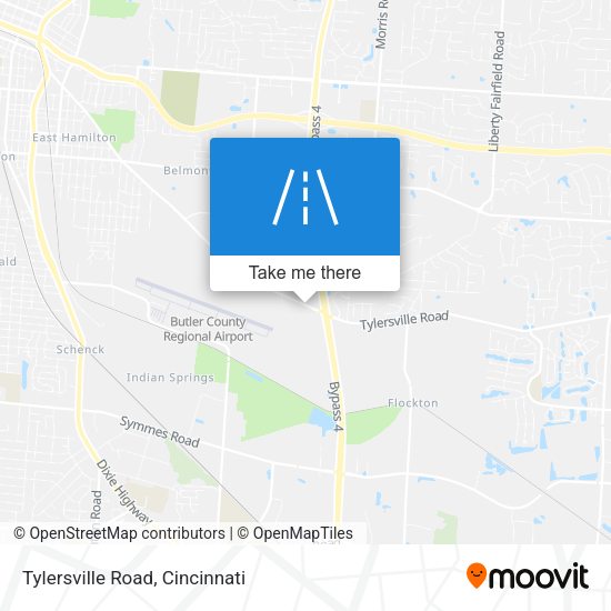Tylersville Road map