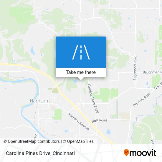 Carolina Pines Drive map