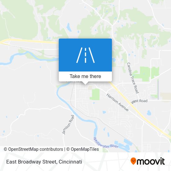 East Broadway Street map