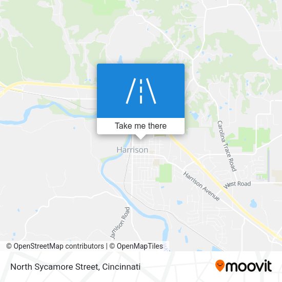 North Sycamore Street map