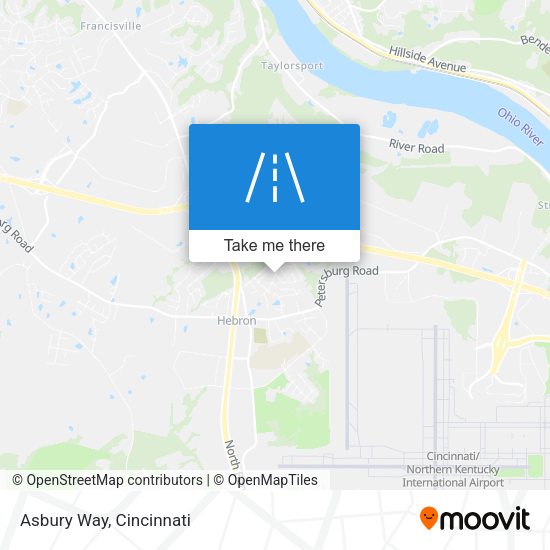 Mapa de Asbury Way