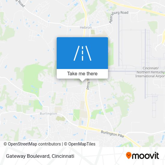 Mapa de Gateway Boulevard