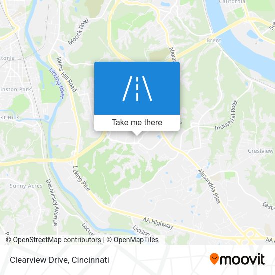 Clearview Drive map