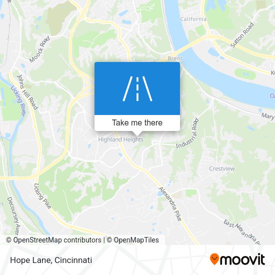 Mapa de Hope Lane