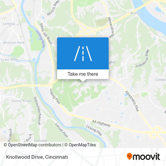 Knollwood Drive map