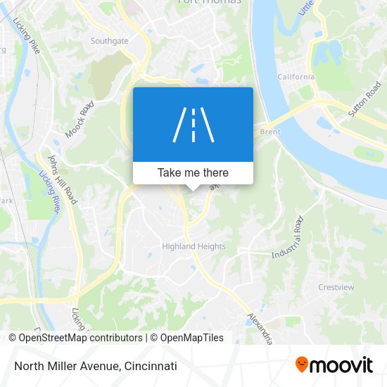 North Miller Avenue map