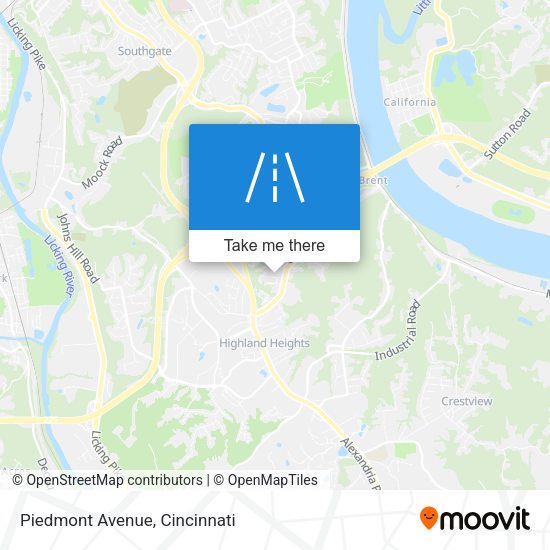 Mapa de Piedmont Avenue