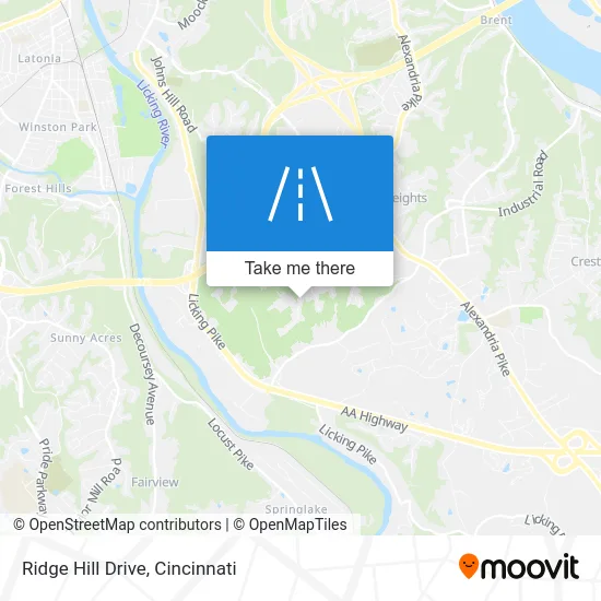 Ridge Hill Drive map