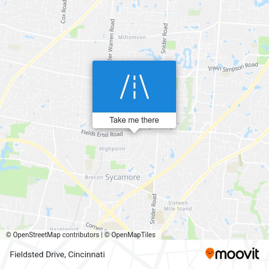 Fieldsted Drive map