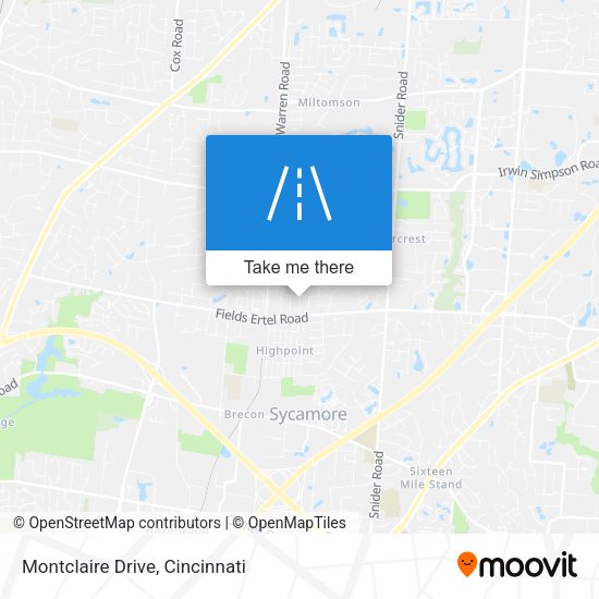 Mapa de Montclaire Drive