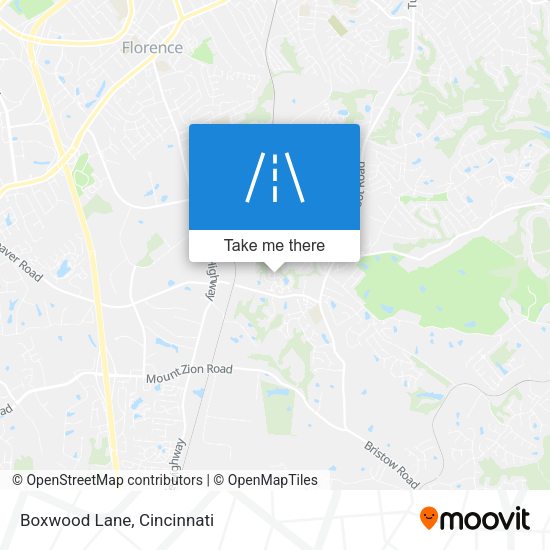 Mapa de Boxwood Lane