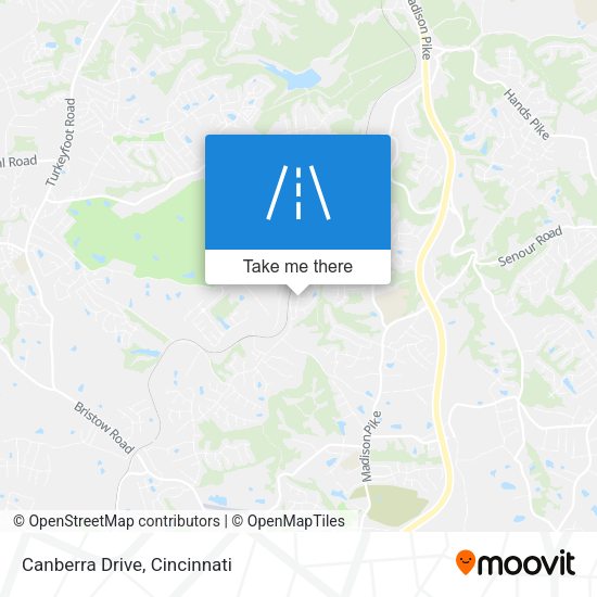 Mapa de Canberra Drive