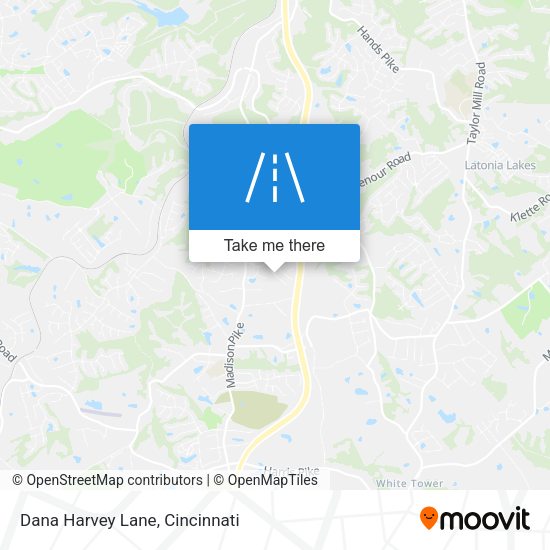 Dana Harvey Lane map
