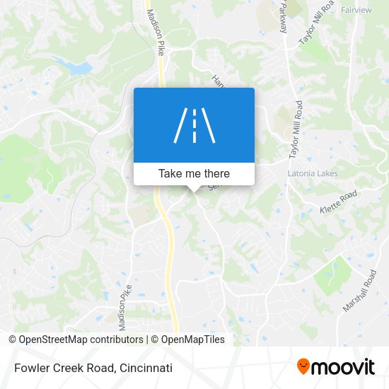 Fowler Creek Road map