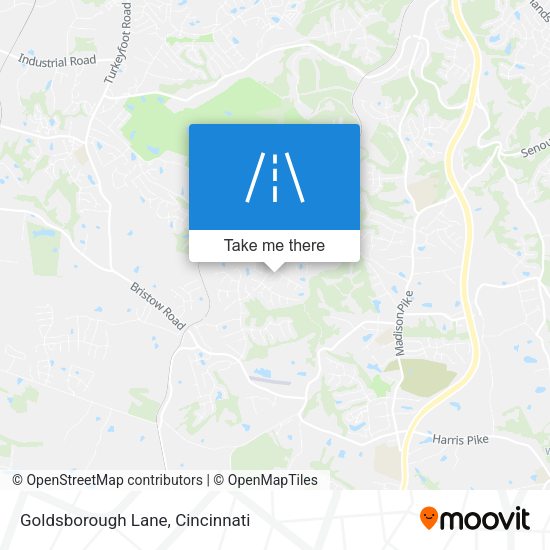 Goldsborough Lane map