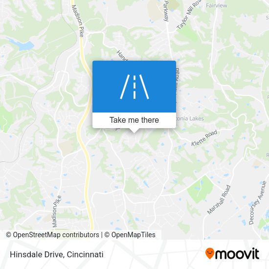 Mapa de Hinsdale Drive