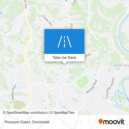Mapa de Possum Court