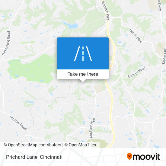 Mapa de Prichard Lane