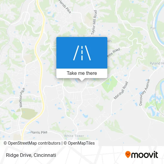 Ridge Drive map
