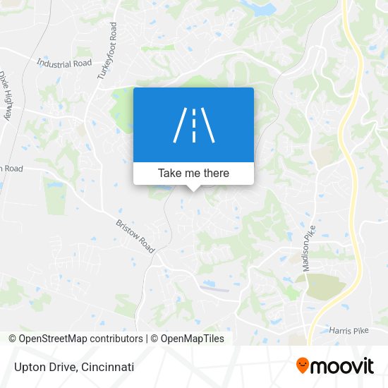 Upton Drive map