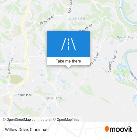 Mapa de Willow Drive