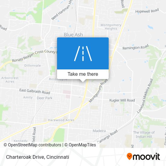 Charteroak Drive map