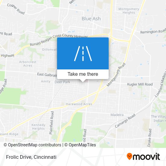 Frolic Drive map