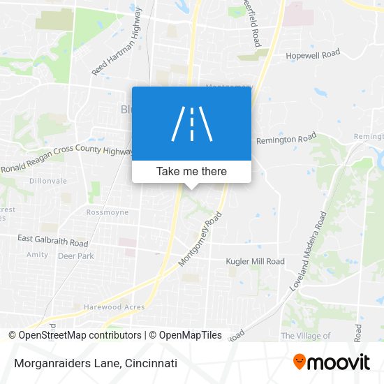 Morganraiders Lane map