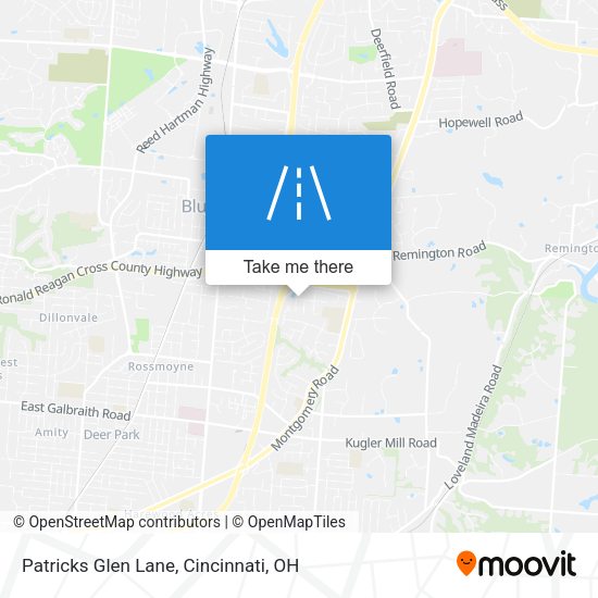 Patricks Glen Lane map