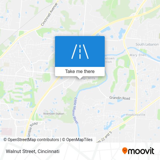 Mapa de Walnut Street
