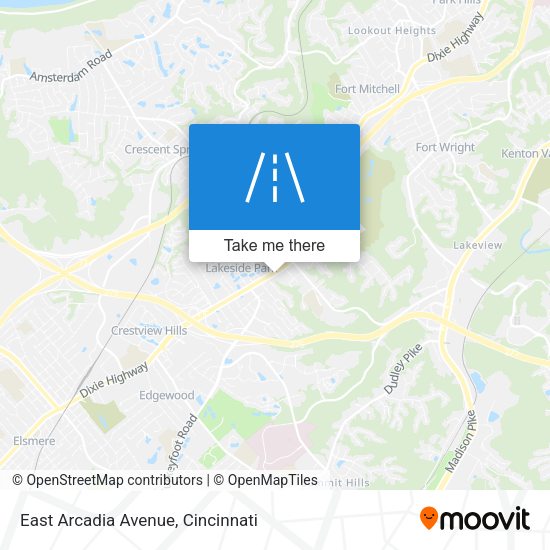 East Arcadia Avenue map