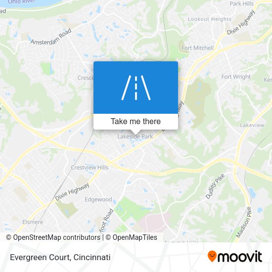 Mapa de Evergreen Court