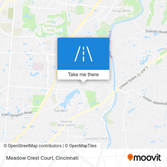 Mapa de Meadow Crest Court