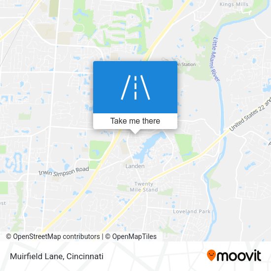 Mapa de Muirfield Lane