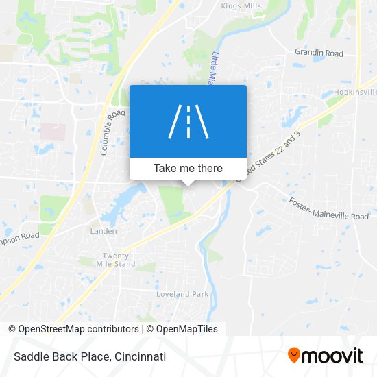 Saddle Back Place map