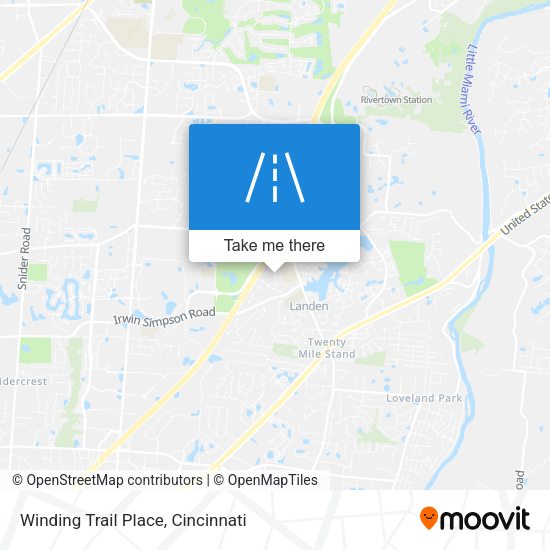 Winding Trail Place map