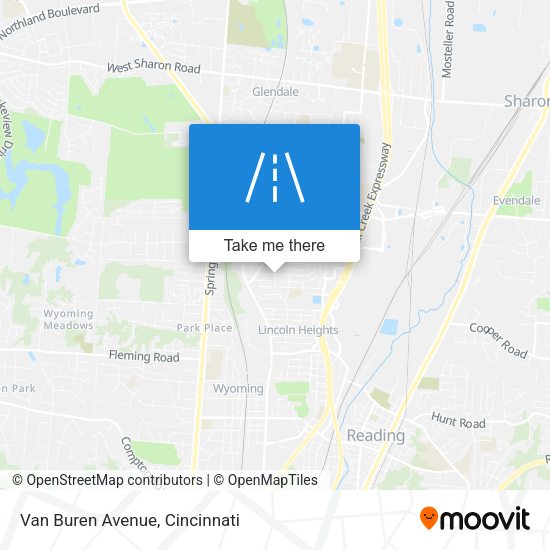 Mapa de Van Buren Avenue
