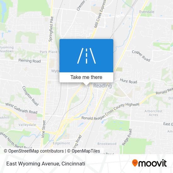 Mapa de East Wyoming Avenue