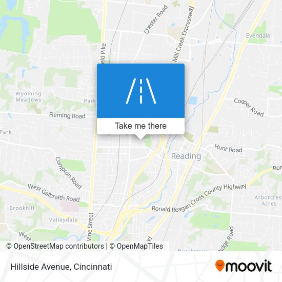 Mapa de Hillside Avenue