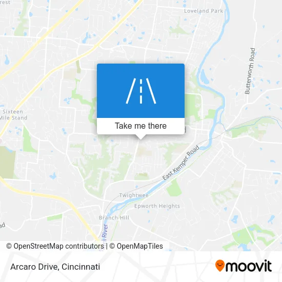 Arcaro Drive map